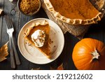 Homemade pumpkin pie for...