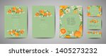 set of botanical wedding... | Shutterstock .eps vector #1405273232