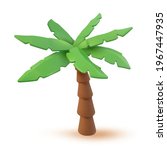 3d vector tropical palm cartoon ... | Shutterstock .eps vector #1967447935