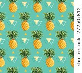 Geometric Pineapple Background  ...