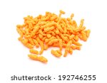 Crunchy Cheese Snacks Isolated...