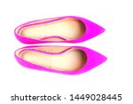 Pink Women Pointed Toe Shoes On ...