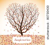 Autumn Tree With Space For Text....
