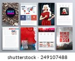 set of design templates for... | Shutterstock .eps vector #249107488