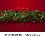 holiday's background with... | Shutterstock .eps vector #739965772