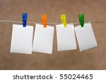 paper of the note on rope | Shutterstock . vector #55024465