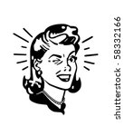 retro woman winking   retro... | Shutterstock .eps vector #58332166