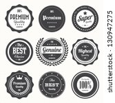 Set of  retro vintage badges and labels.eps10