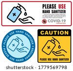 use hand sanitizer sign vector... | Shutterstock .eps vector #1779569798