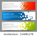 simple colorful horizontal... | Shutterstock .eps vector #114081178