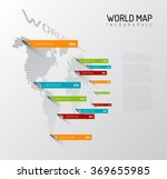 light world map infographic... | Shutterstock .eps vector #369655985