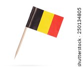 Miniature paper flag belgium....