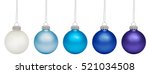 Christmas Baubles Isolated On...