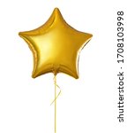 Figured golden balloon star...
