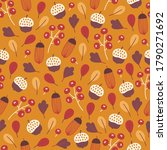 autumn seamless pattern with... | Shutterstock .eps vector #1790271692