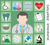 medical icons vector image | Shutterstock .eps vector #356697692