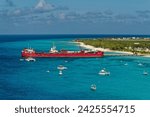 Small photo of GRAND TURK, TURKS AND CAICOS - January 17, 2024: Grand Turk is the capital of the Turks and Caicos archipelago. It has become a major cruise ship destination bringing in thousands of tourists daily.