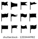 set of different flags isolated ... | Shutterstock .eps vector #1203444982