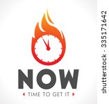 logo   the time is now | Shutterstock .eps vector #335171642