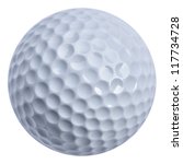 Golf Ball Isolated With Clippin ...