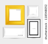 collection of modern frames on... | Shutterstock .eps vector #118548052