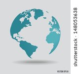 modern globe. vector... | Shutterstock .eps vector #148053638