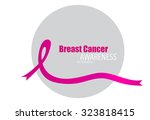 breast cancer awareness pink... | Shutterstock .eps vector #323818415