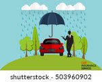 car insurance business service. ... | Shutterstock .eps vector #503960902