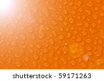 water drops on orange | Shutterstock . vector #59171263