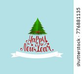 merry christmas and happy new... | Shutterstock .eps vector #776881135