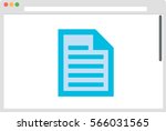 browser window with document... | Shutterstock .eps vector #566031565