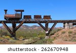 Old Wild West Train With Mining ...