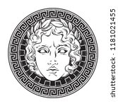 greek and roman god apollo.... | Shutterstock .eps vector #1181021455