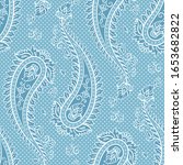 seamless pattern paisley... | Shutterstock .eps vector #1653682822