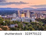 Salt Lake City Skyline Utah At...