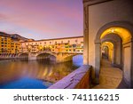 Ponte Vecchio over the Arno River in Florence, Tuscany, Italy. 