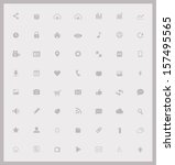 set of web and mobile icons  | Shutterstock .eps vector #157495565