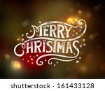 christmas typography ... | Shutterstock .eps vector #161433128