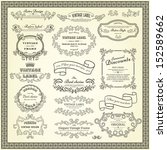 set of vintage design elements | Shutterstock .eps vector #152589662