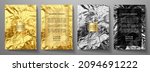contemporary gold cover  frame... | Shutterstock .eps vector #2094691222