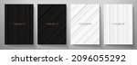 premium stripe cover design set.... | Shutterstock .eps vector #2096055292