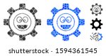 service gear laugth smile... | Shutterstock .eps vector #1594361545