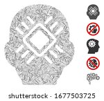 line mosaic based on cyborg... | Shutterstock .eps vector #1677503725