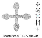 hatch mosaic based on 4... | Shutterstock .eps vector #1677506935