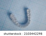 photo of an artificial jaw on a ... | Shutterstock . vector #2103442298