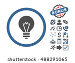 electric bulb pictograph with... | Shutterstock .eps vector #488291065