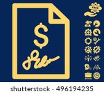 invoice page pictograph with... | Shutterstock .eps vector #496194235