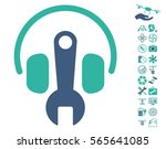 headphones tuning wrench... | Shutterstock .eps vector #565641085