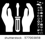 tuning screwdriver care hands... | Shutterstock .eps vector #577003858