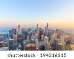 City Of Chicago. Aerial View Of ...